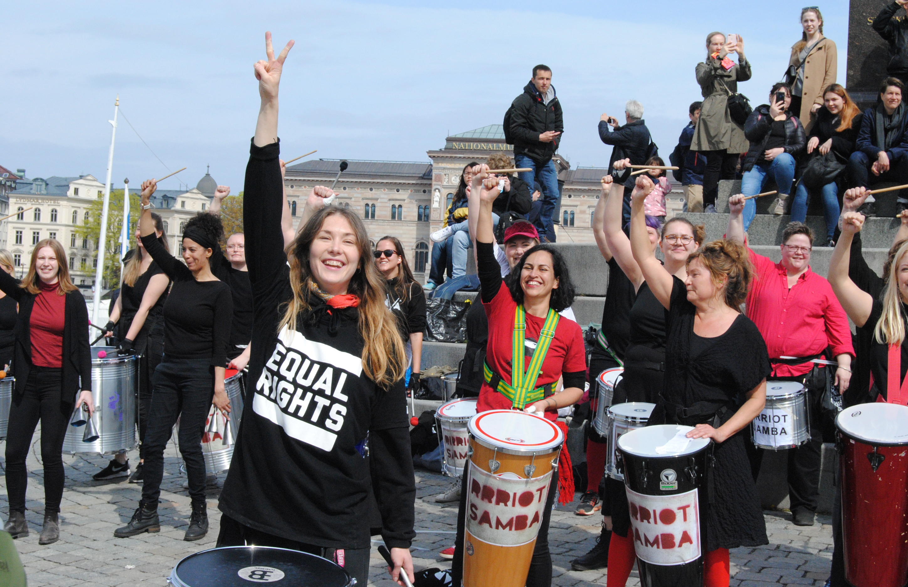 Riot samba på 1 maj