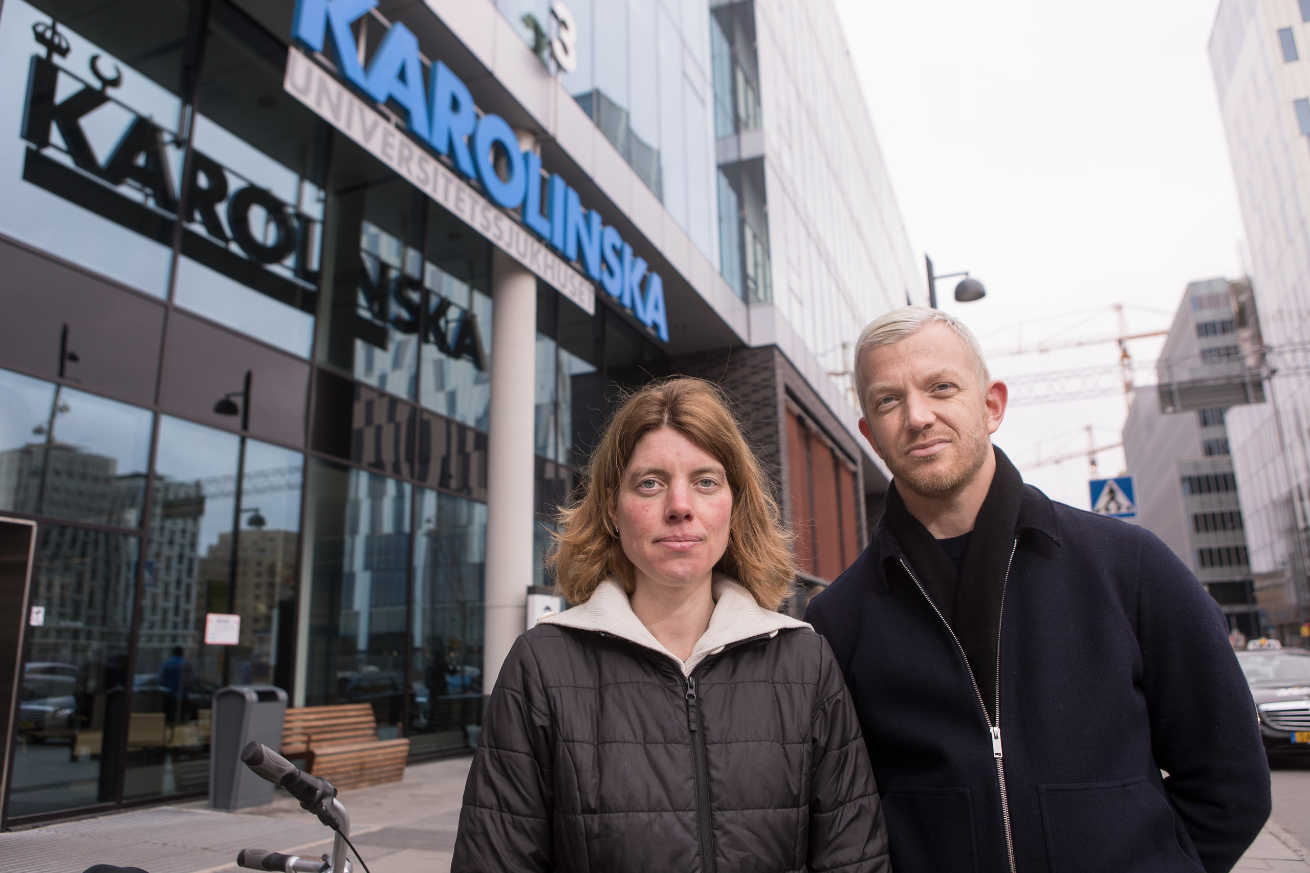 Anna Sehlin och Jonas Lindberg (V). Foto: Erik Nordlund