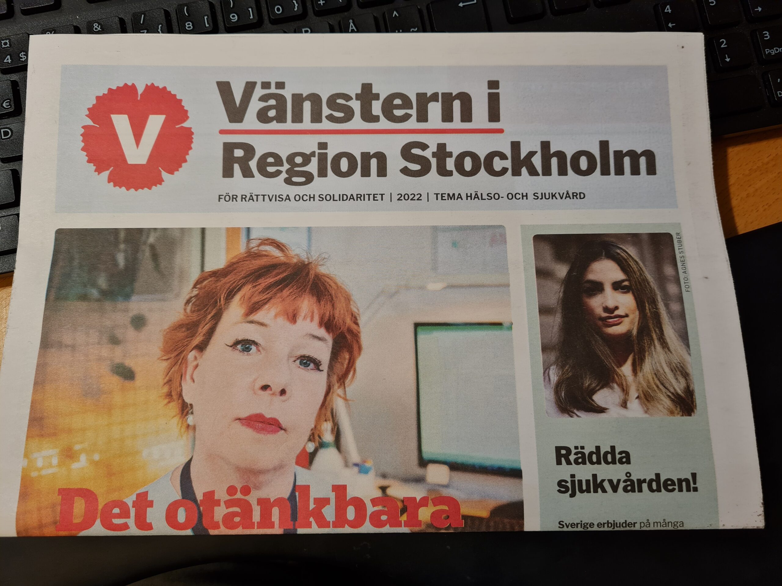 Bild på vår tidning Vänstern i Region Stockholm