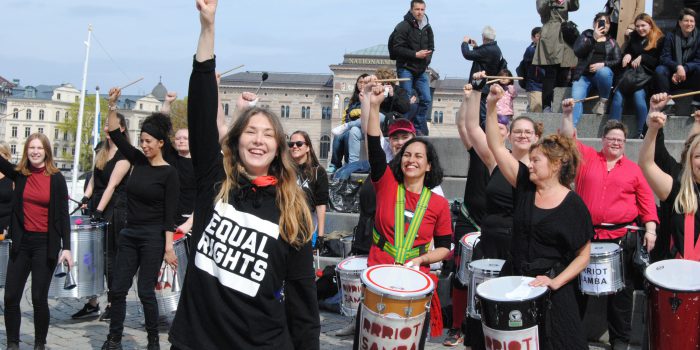 Riot samba på 1 maj