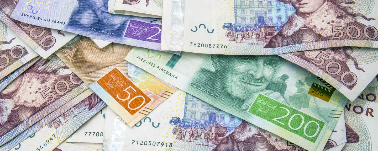 Bild på svenska pengar