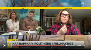 Catarina Wahlgren är med i TV4 Nyhetsmorgon på länk