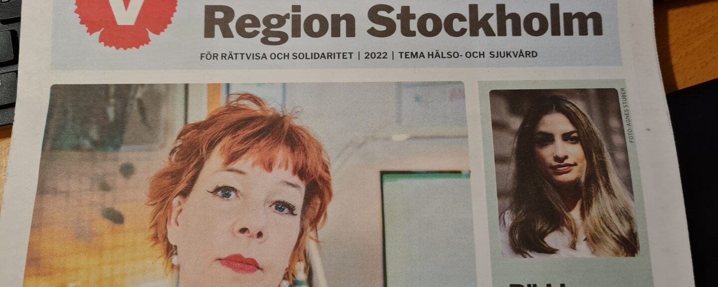 Bild på vår tidning Vänstern i Region Stockholm